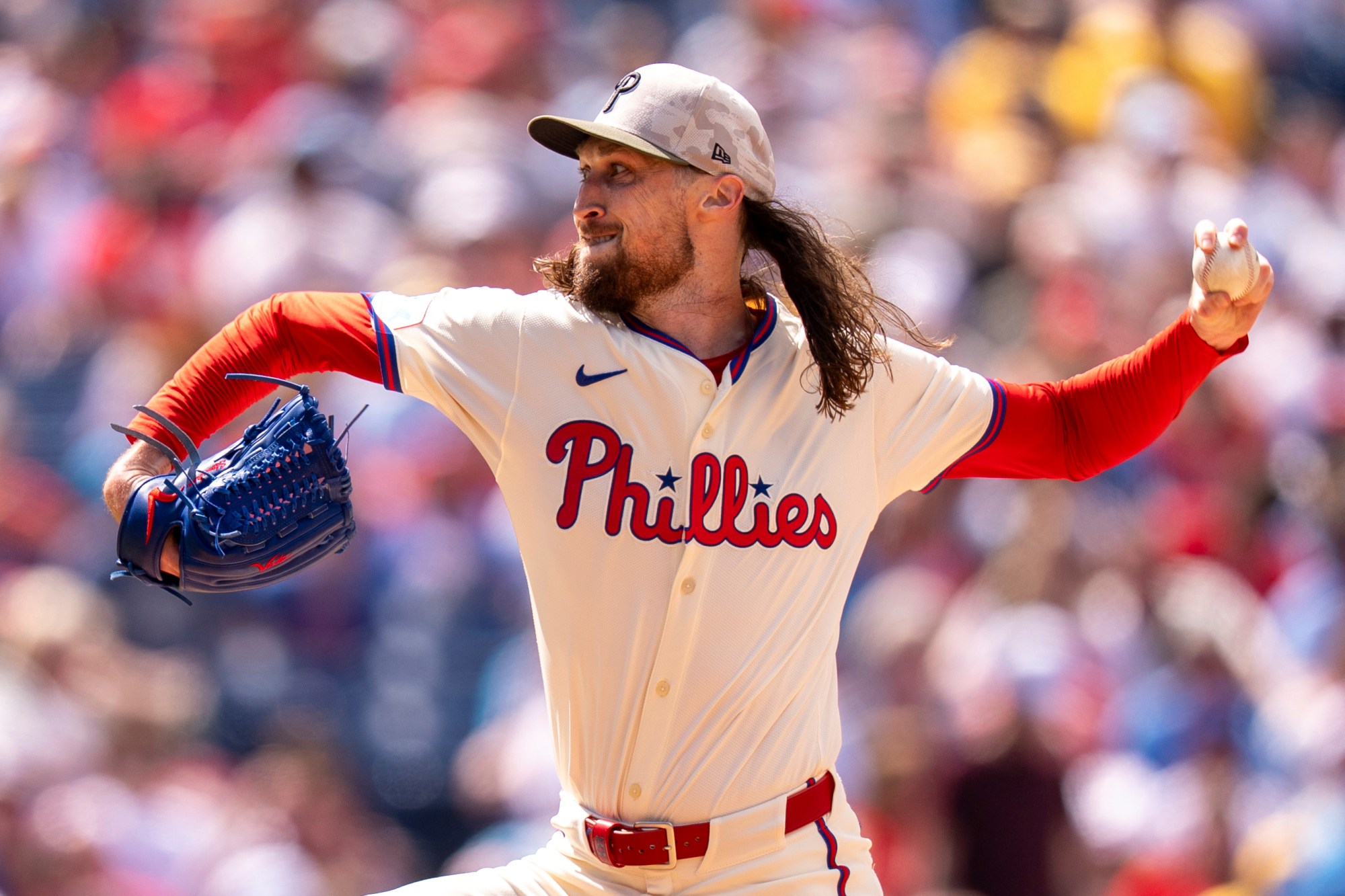 The Philadelphia Phillies traded relief pitcher Matt Strahm to the Kansas City Royals on Friday, December 19, 2025. (Chris Szagola / ASSOCIATED PRESS)
