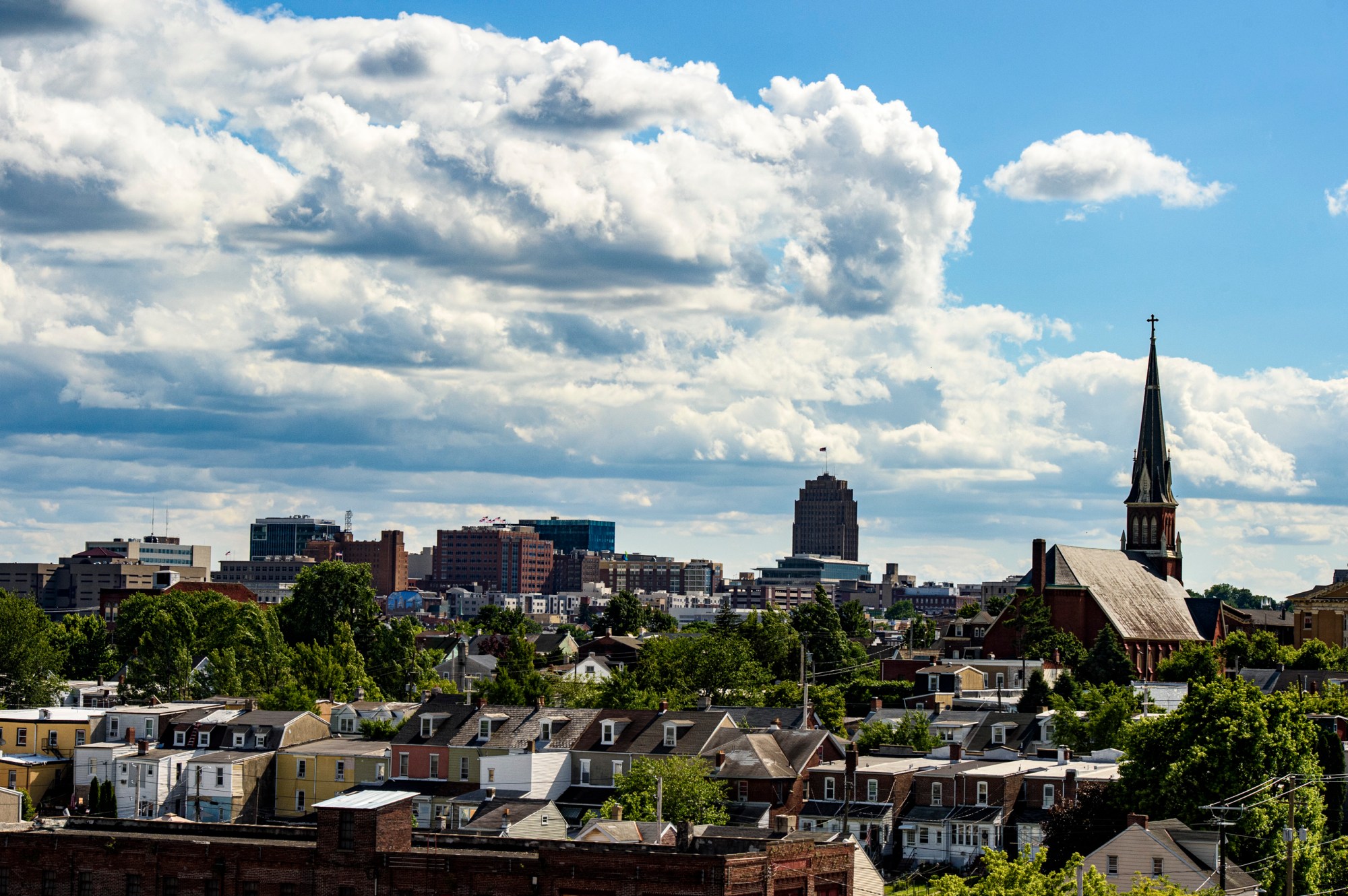 The Allentown city skyline is seen Thursday, June 9, 2022. (April Gamiz/The Morning Call)
